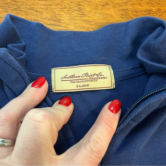 Southern Point Co. Field Series The Charleston Zip Navy 1/4 zip size XL - Picture 3 of 7